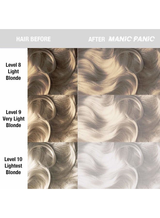 Manic Panic Virgin Snow Amplified Semi-Permanent Blue Tinted Hair Coloring - Eliminate Brassy Tones, Vegan, PPD & Ammonia-Free for Women & Men (2PK) - Image 3