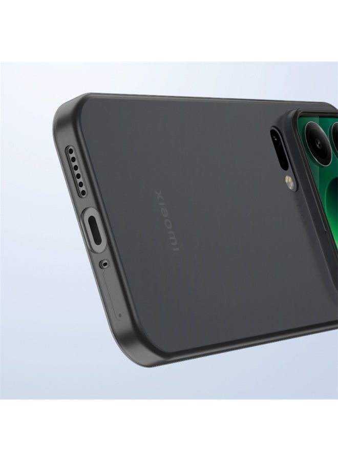 عام غطاء مناسب لشاومي 17 برو، غلاف TPU شفاف، رفيع وخفيف الوزن، مضاد للاصفرار، مقاوم للخدوش ومتين، غلاف هاتف محمول. - Image 4