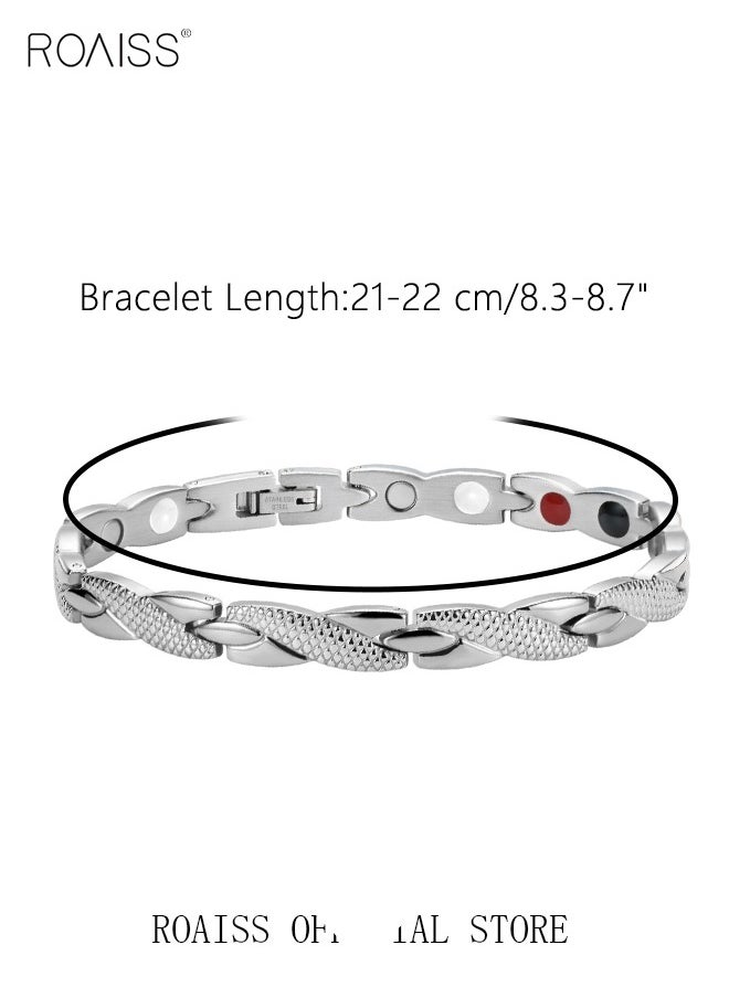 Chic Magnetic Dragon Textured Bracelet Fashionable Geometric Detachable Cuff Bangle Multicolor Casual Wrist Jewelry Gift for Men Father Brother Silver - pzsku/Z0243251A359020647532Z/45/_/1729309474/d6227dea-4725-48c7-8b3e-a0358526a042