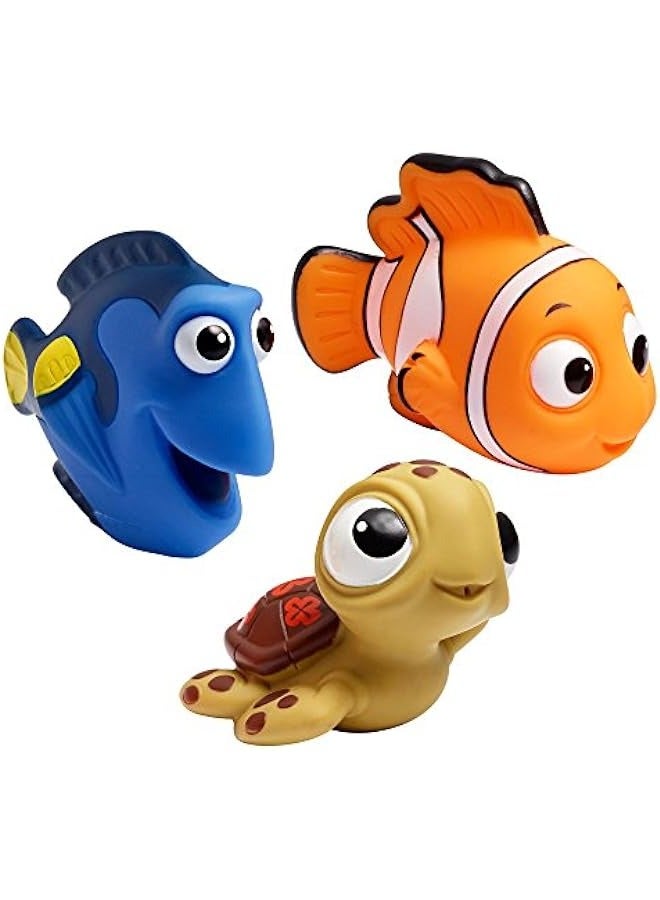 دوركو لعبة حمام ديزني للأطفال - دوري ونيمو وسكويرت - يرش الماء للعب الحسي - مجموعة 3 قطع - Image 1