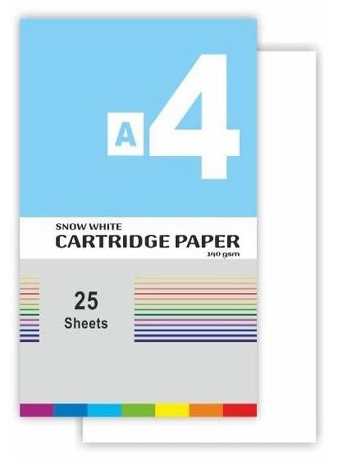 FIRST CLICK A4 Cartridge Sheets Watercolor Paper 50 Sheets (Snow White Paper) 140 GSM - Image 2