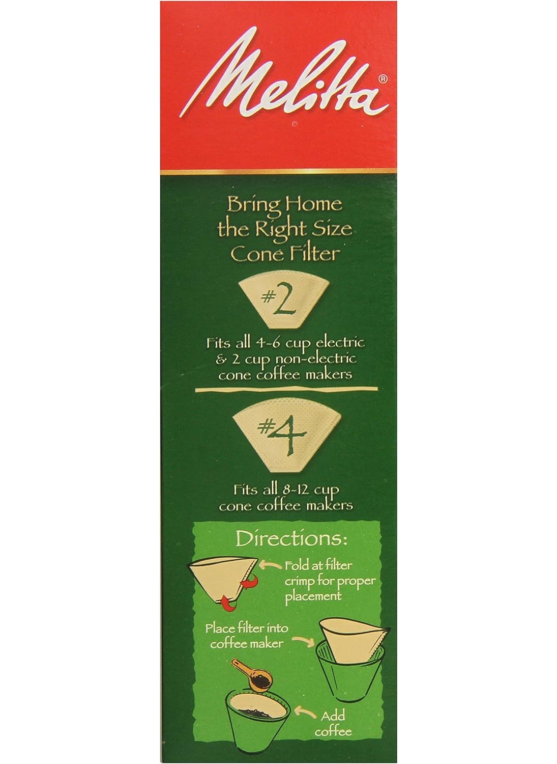 Melitta - Melitta 2 Cone Coffee Filters Bamboo 80 Count Pack of 6 480 Total Filters Count  Packaging May Vary - Image 1