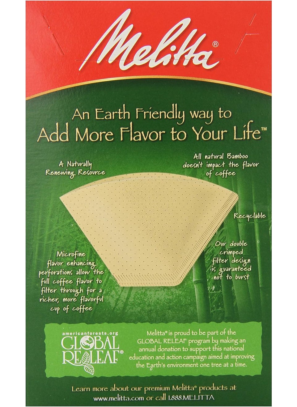 Melitta - Melitta 2 Cone Coffee Filters Bamboo 80 Count Pack of 6 480 Total Filters Count  Packaging May Vary - Image 1