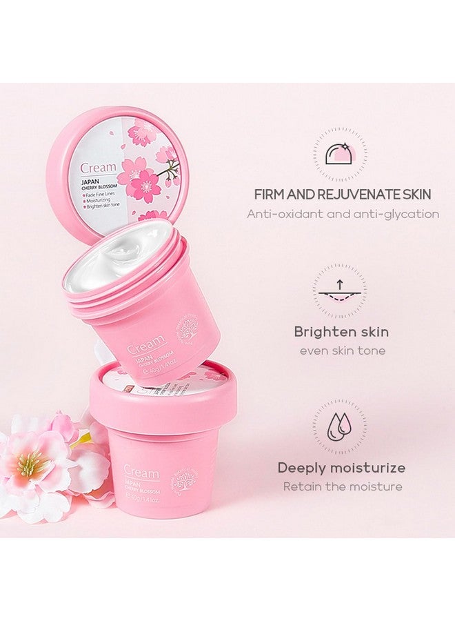Rosarden Sakura Face Care Set For Women 17Pcs Moisturizing Skin Care Set Include Sakura Cream Cleanser Serum Toner Eye Cream Lip Mask Mud Mask Sleeping Mask Skin Care Routine For Daily Beauty Care - Image 5