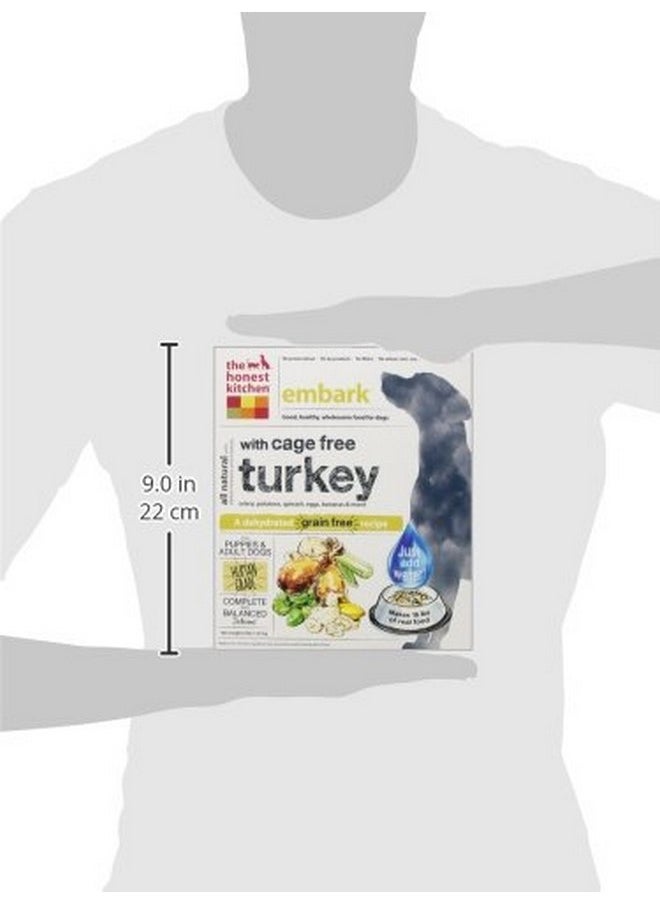the honest kitchen - The Honest Kitchen Human Grade Dehydrated Grain Free Dog Food - Complete Meal or Dog Food Topper - Turkey 4 lb (makes 16 lbs) - Image 1