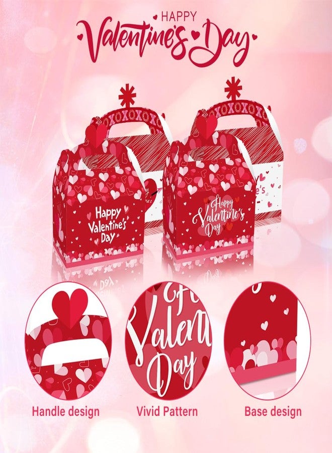 Colodeol 24 Pcs Valentine’s Day Gift Boxes, Treat Candy Cookie cupcake Boxes with Heart shaped Design for Kids Party Favor, Classroom Exchange Gifts - Image 3