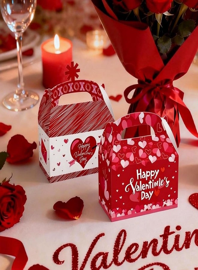 Colodeol 24 Pcs Valentine’s Day Gift Boxes, Treat Candy Cookie cupcake Boxes with Heart shaped Design for Kids Party Favor, Classroom Exchange Gifts - Image 5
