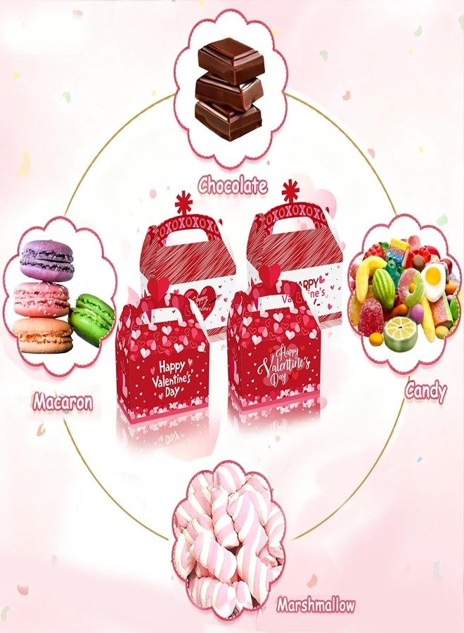 Colodeol 24 Pcs Valentine’s Day Gift Boxes, Treat Candy Cookie cupcake Boxes with Heart shaped Design for Kids Party Favor, Classroom Exchange Gifts - Image 4