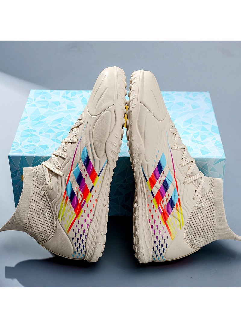 2024 New High Top Anti slip Football Shoes Outdoor Indoor Professional Youth Boys Football Shoes Unisex Football Cleats  - Image 4
