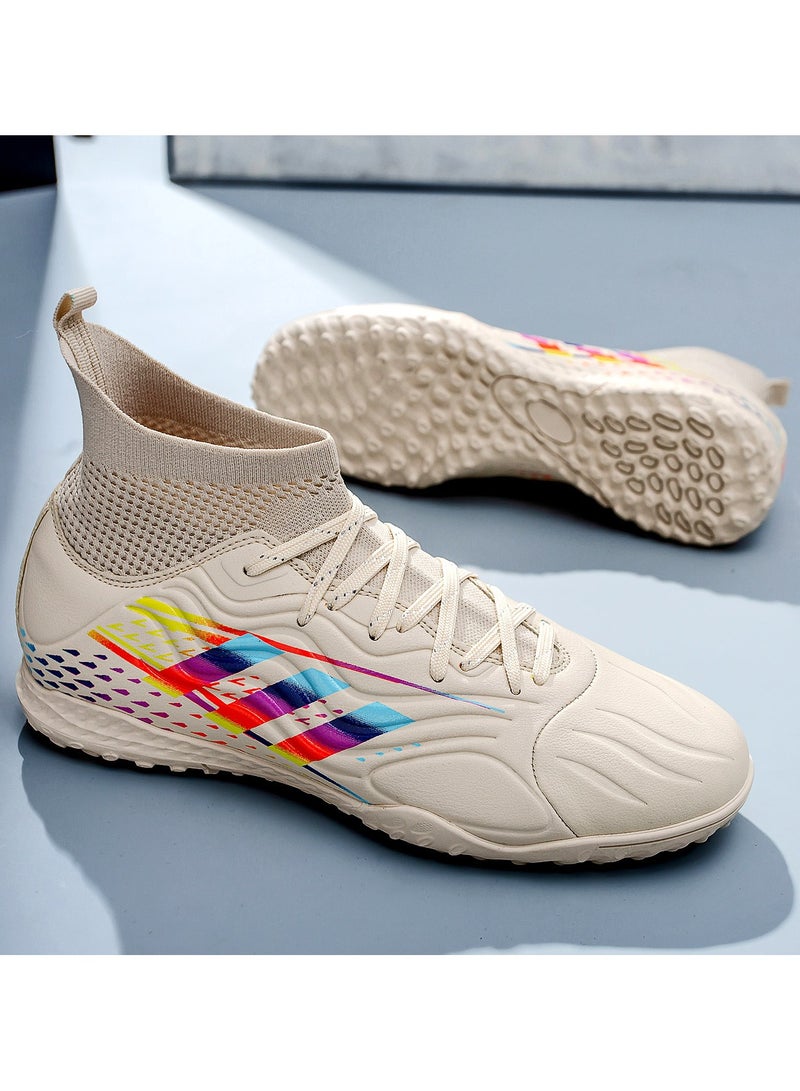 2024 New High Top Anti slip Football Shoes Outdoor Indoor Professional Youth Boys Football Shoes Unisex Football Cleats  - Image 3