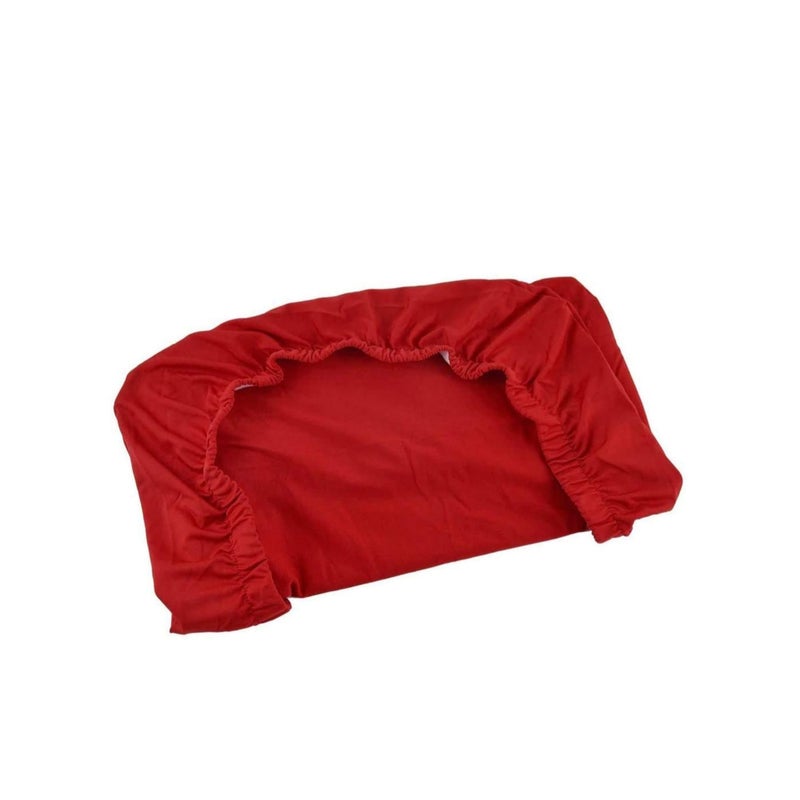 SOLARAE Chair Covers for Dining Room Set of 6 Soft Stretch Chair Protectors Slipcovers Removable and Washable Red - Image 4