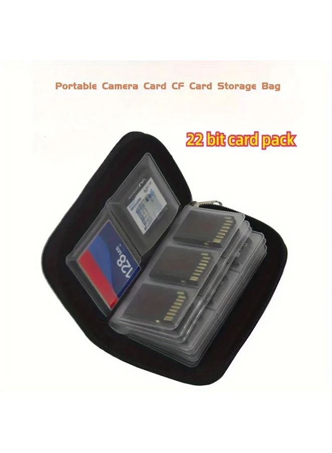 برتقالي حقيبة تخزين بطاقات PVC متعددة الوظائف للكاميرا وبطاقات ذاكرة SD و CF وبطاقات التبديل - Image 5