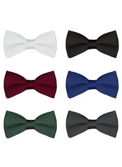 6 Pack Men's Pre-Tied Bow Ties Tuxedo Bowtie Adjustable Classic Formal Neck Bowtie for Wedding Party - pzsku/Z0243994672DEE989A6E7Z/45/_/1733631630/e9b15d0d-b542-4ae5-86b7-3f008978c4eb