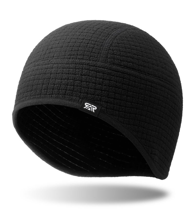 SUNMECI Winter Thermal Helmet Liner Skull Cap, Fleece Lined Warm Cycling Cap Ski Hat Beanie for Men Women Black - Image 1