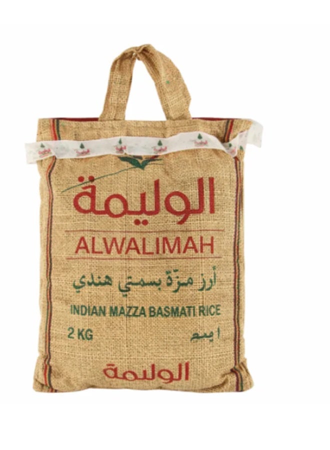 Al Walimah Basmati Rice 2kg – Premium Long Grain Aromatic Rice – Extra Fluffy & Non-Sticky – Ideal for Kabsa, Biryani & Daily Cooking - Image 1