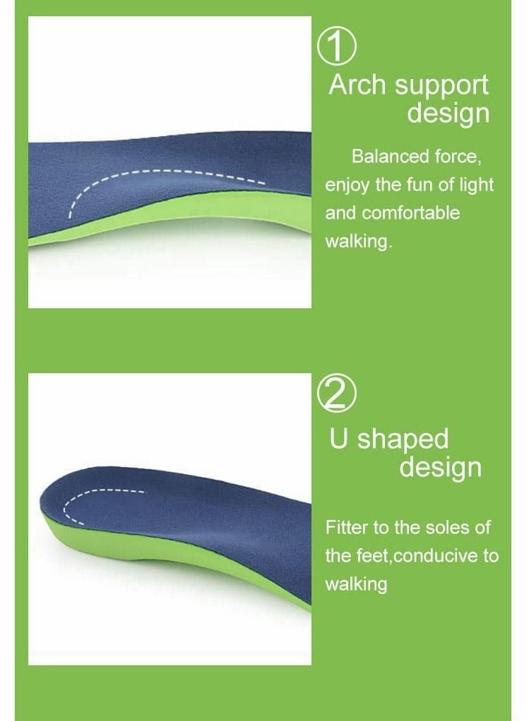 Captaintech Plantar Fasciitis Orthotic Insoles, Memory Foam Insoles (Men 38-42.5/ Women 37-42) - Image 3