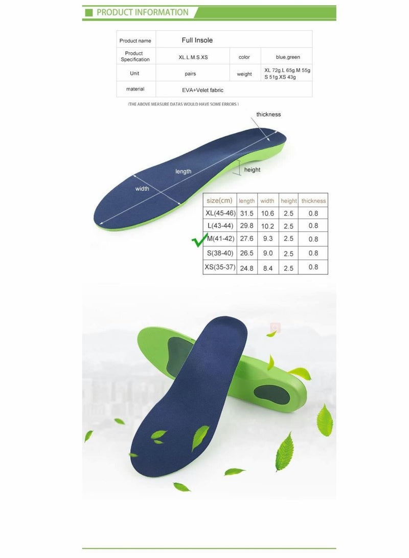 Captaintech Plantar Fasciitis Orthotic Insoles, Memory Foam Insoles (Men 38-42.5/ Women 37-42) - Image 5