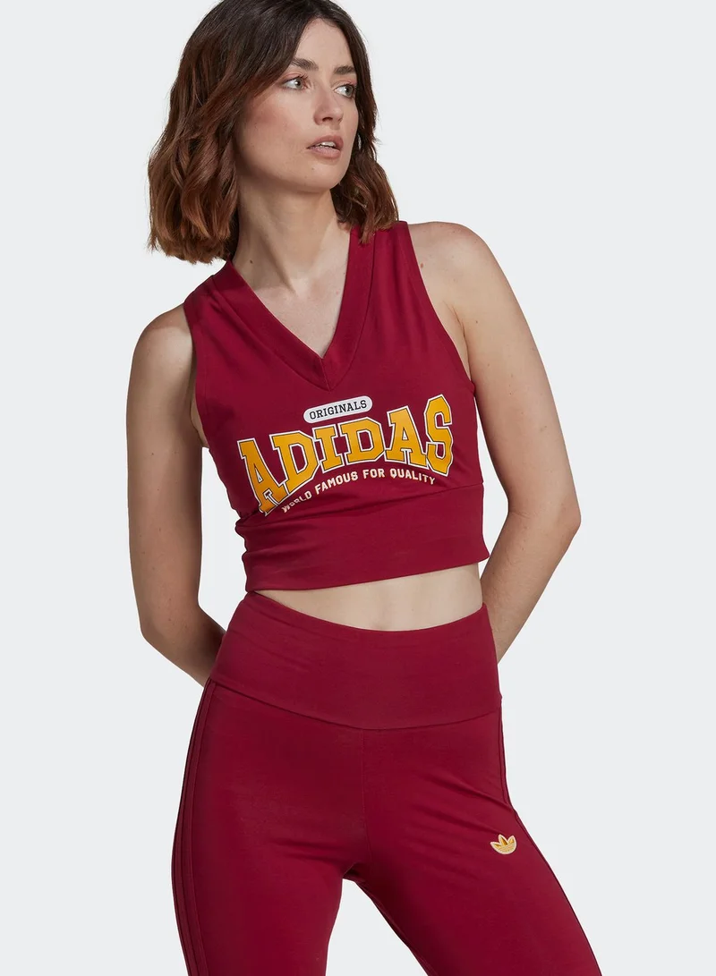 adidas Originals Cropped Bodycon Top