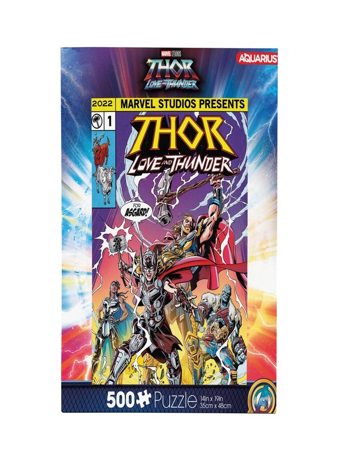 Aquarius Marvel Thor (500 Piece Jigsaw Puzzle) - Glare Free - Precision Fit - Officially Licensed Marvel Comics Merchandise & Collectibles - 14x19 Inches - Image 1