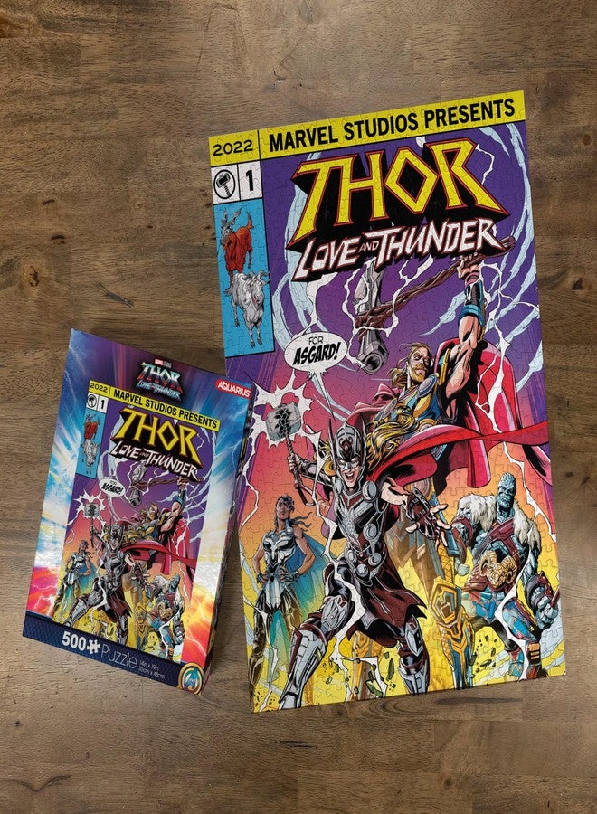 Aquarius Marvel Thor (500 Piece Jigsaw Puzzle) - Glare Free - Precision Fit - Officially Licensed Marvel Comics Merchandise & Collectibles - 14x19 Inches - Image 3