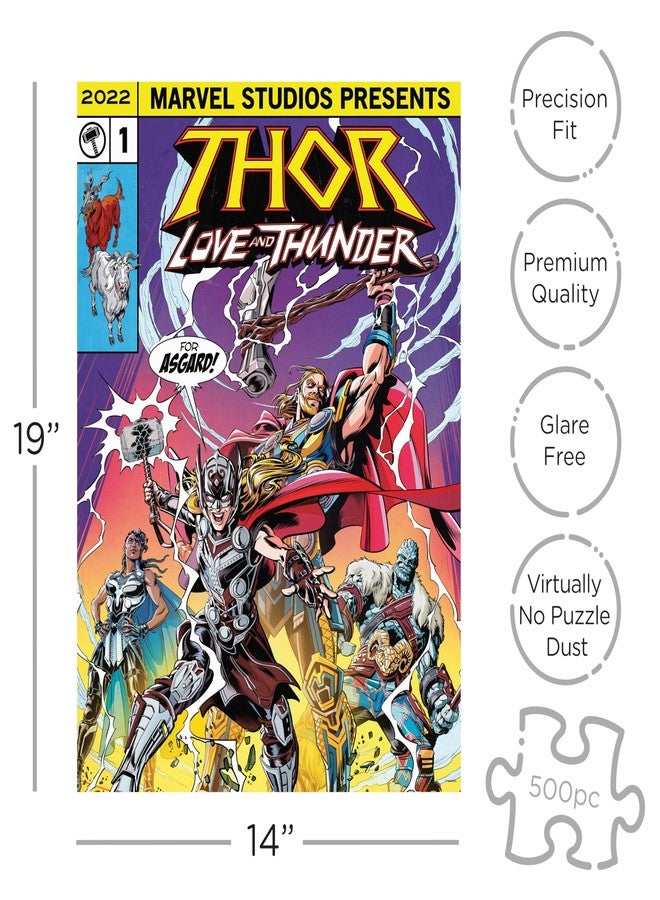 Aquarius Marvel Thor (500 Piece Jigsaw Puzzle) - Glare Free - Precision Fit - Officially Licensed Marvel Comics Merchandise & Collectibles - 14x19 Inches - Image 2