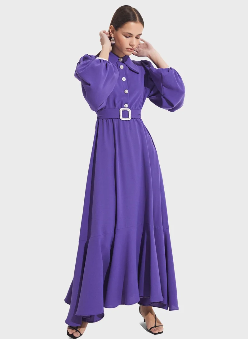 JUNE Bishop Sleeve Dress