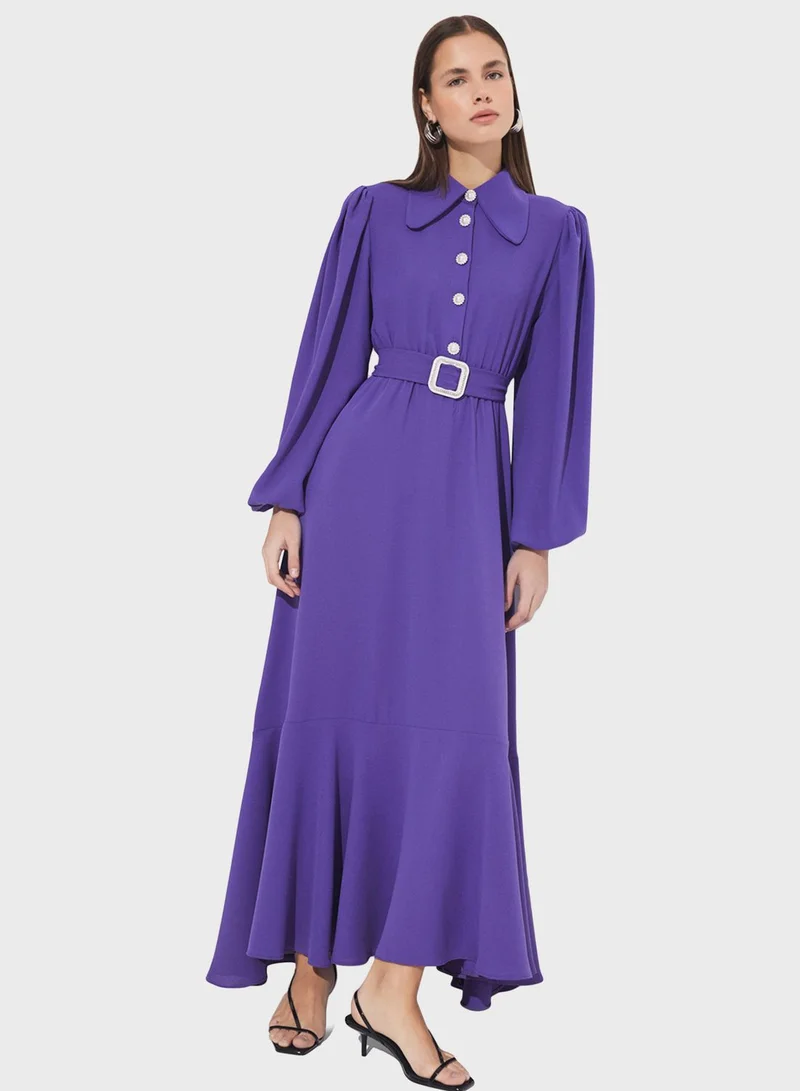 JUNE Bishop Sleeve Dress