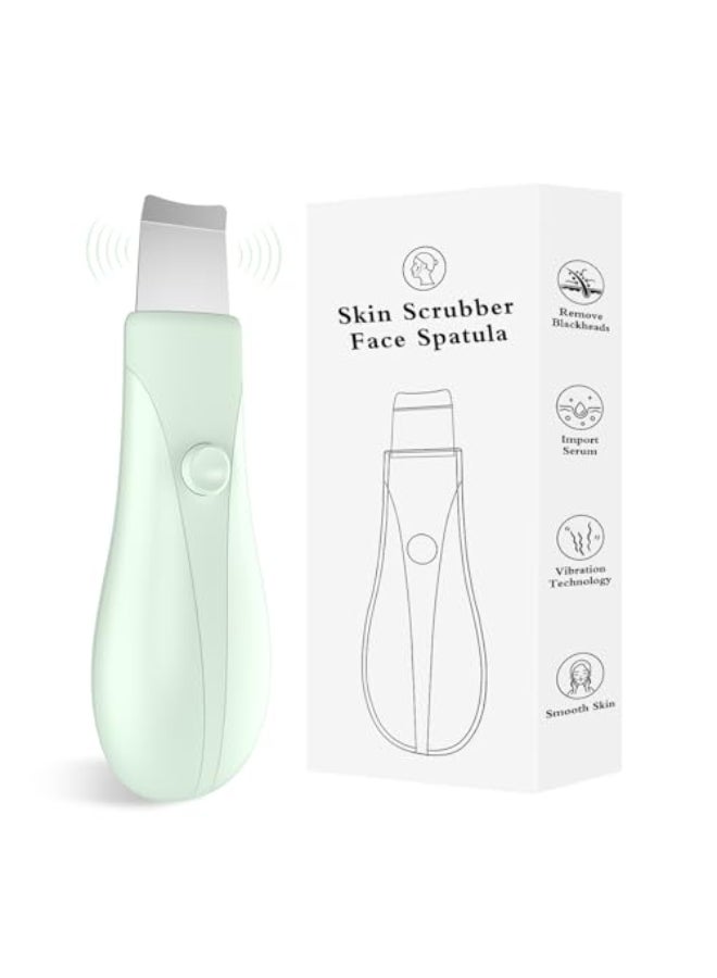 LRUFOB Skin Scrubber Face Spatula Skin Spatula Pore Cleaner Blackhead Remover Tools for Facial Deep Cleansing Skin Care Tool for Men and Women Green - Image 1