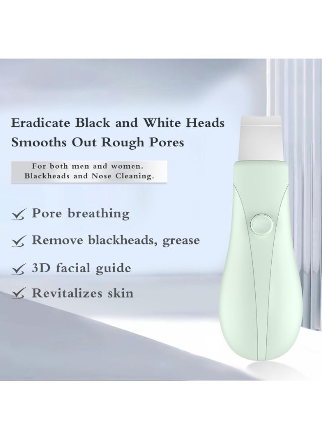 LRUFOB Skin Scrubber Face Spatula Skin Spatula Pore Cleaner Blackhead Remover Tools for Facial Deep Cleansing Skin Care Tool for Men and Women Green - Image 4
