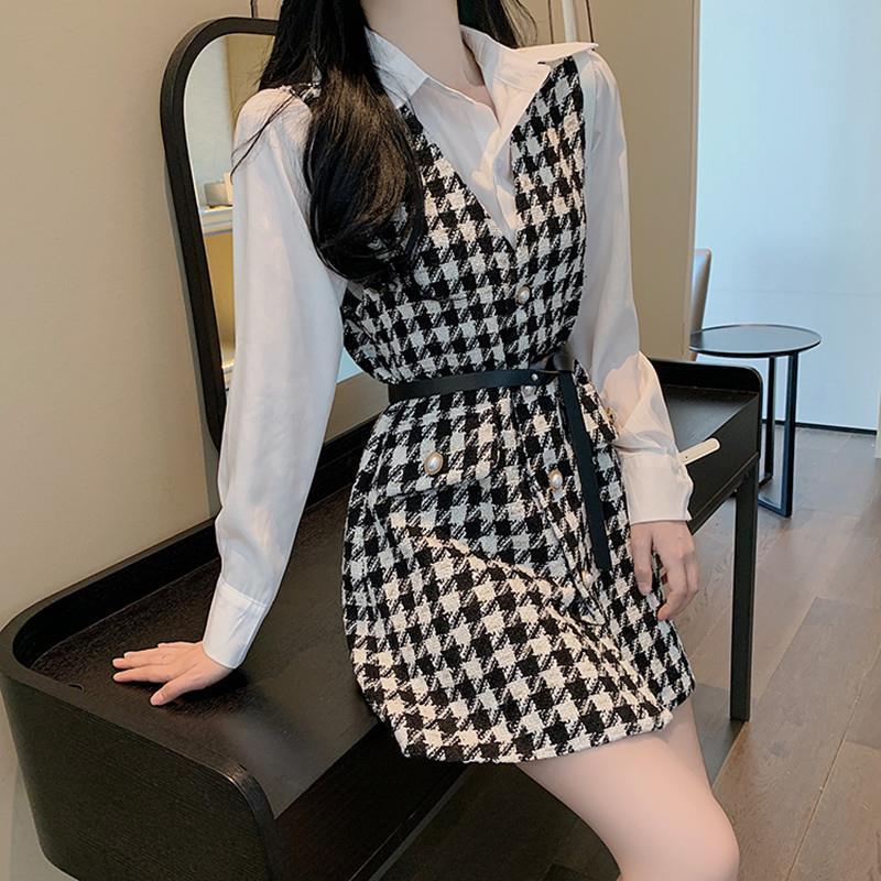Autumn Clothing Small Fragrant Style Vest Two-Piece Set Early Autumn Women'S Clothing Royal Sister Light Mature Wind-Fried Street Suit Fashion For Small Men - Image 4
