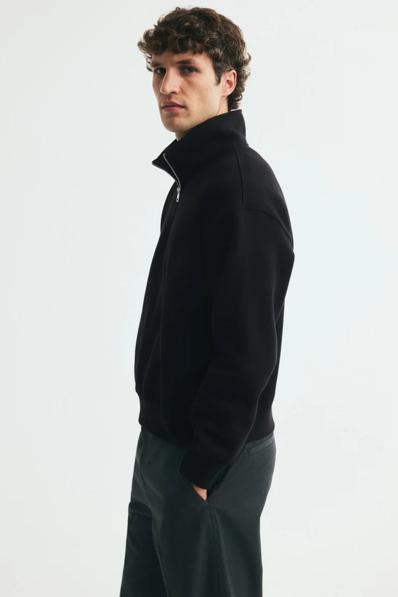 H&M  Relaxed Fit Zip-top sweatshirt for Men | Best Price UAE