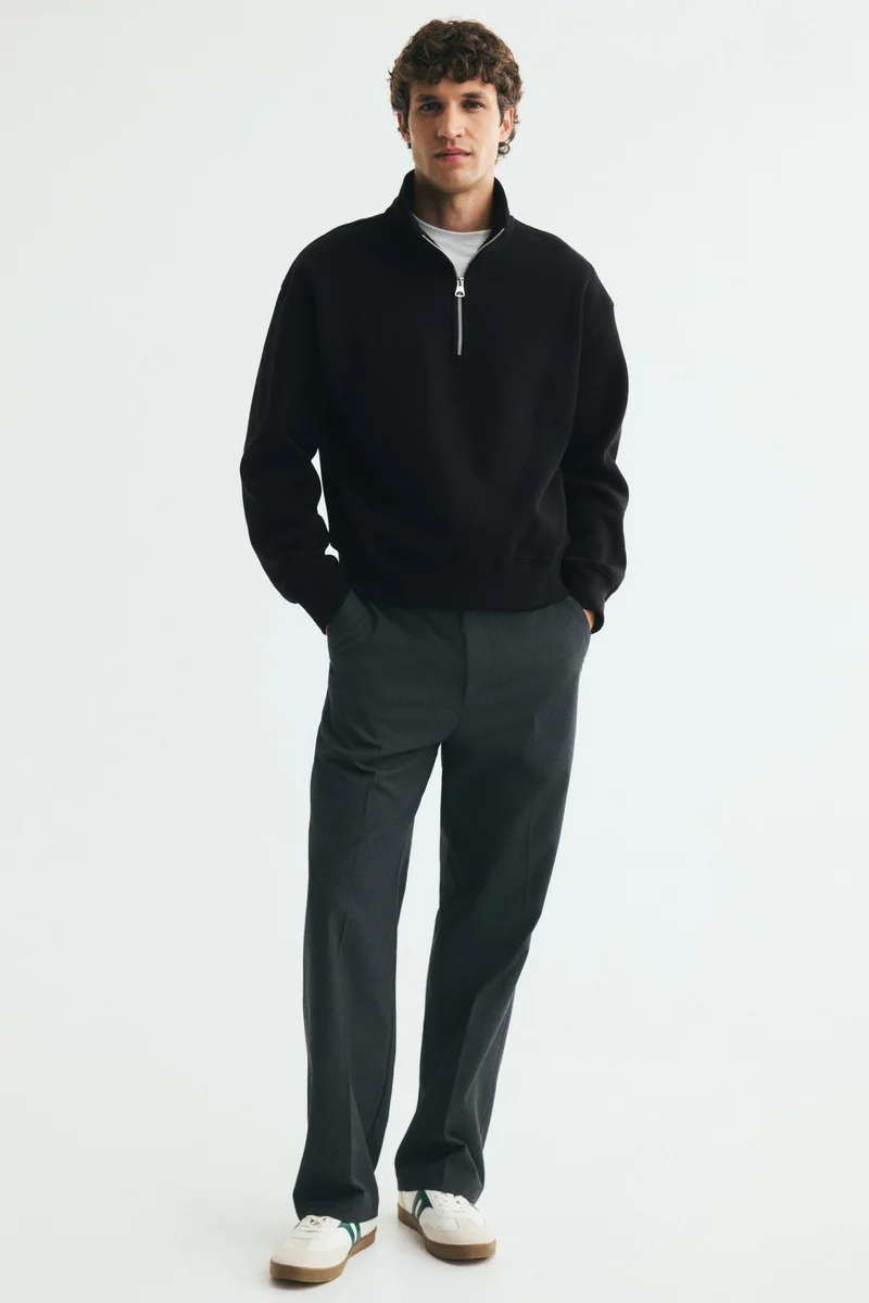 H&M  Relaxed Fit Zip-top sweatshirt for Men | Best Price UAE