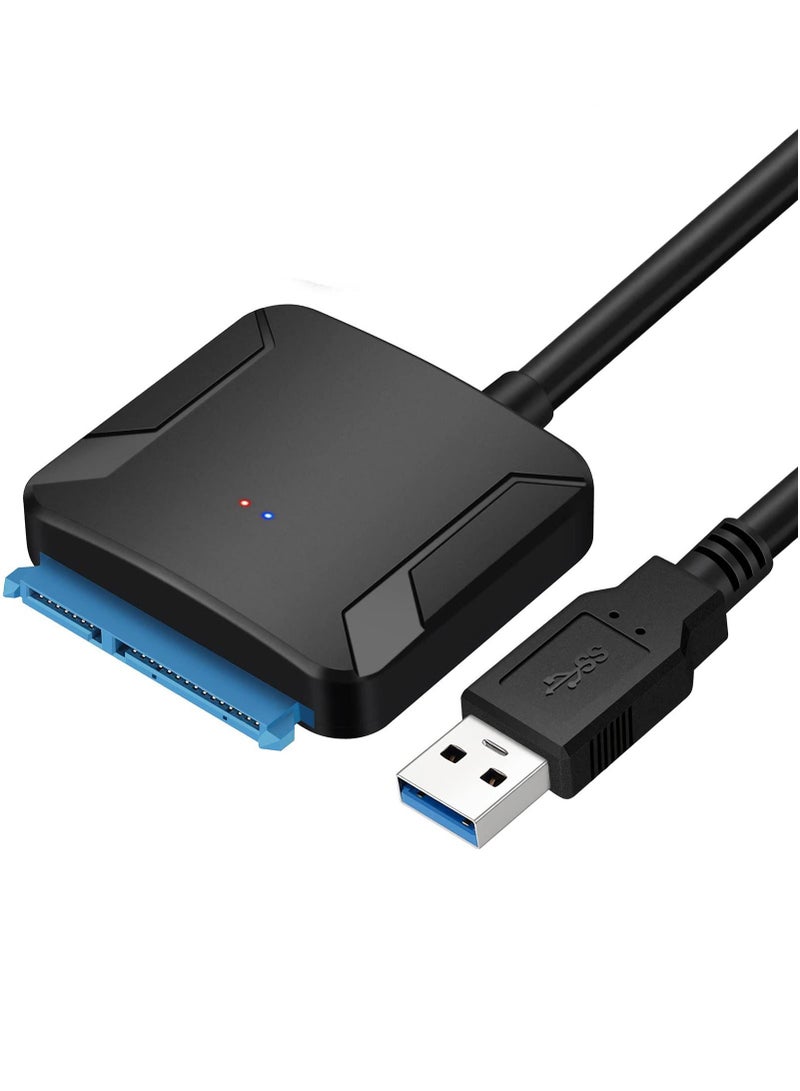 SYOSI كابل محول SYOSI USB 3.0 إلى SATA III، محول USB إلى SATA مع محول UASP SATA إلى USB لقرص القرص الصلب 2.5 بوصة 3.5 بوصة HDD ومحرك الحالة الصلبة SSD - Image 1