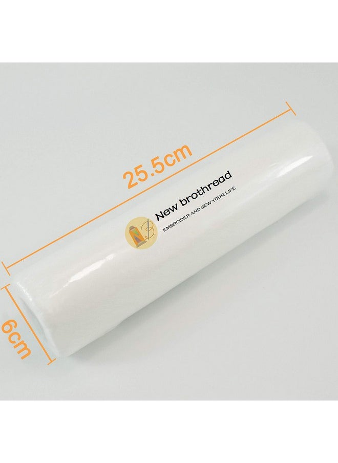 Wash Away Water Soluble Machine Embroidery Stabilizer Backing & Topping 10" X 10 Yd Roll Light Weight Cut Into Variable Sizes For Machine Embroidery And Hand Sewing