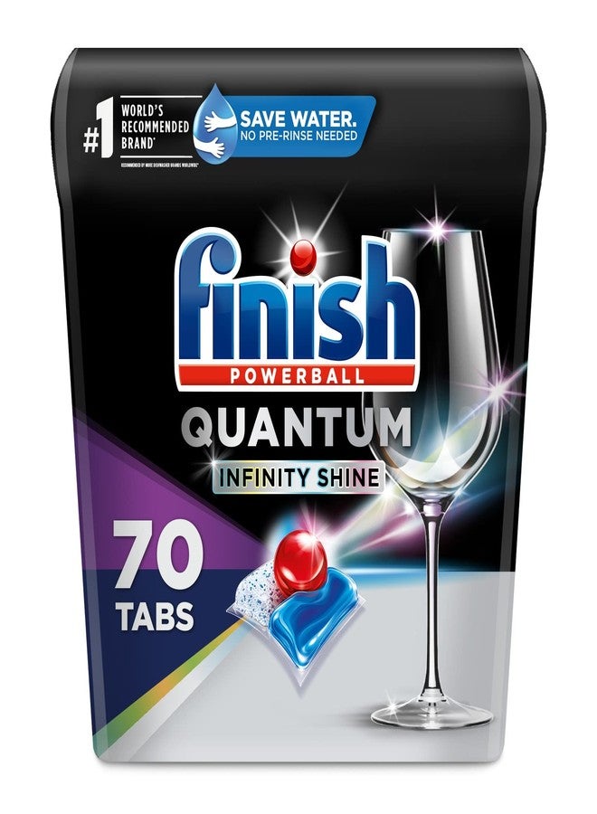 Finish Quantum Infinity Shine - 70 Count - Dishwasher Detergent - Powerball - Our Best Ever Clean and Shine - Dishwashing Tablets - Dish Tabs (Pack of 3) - Image 1
