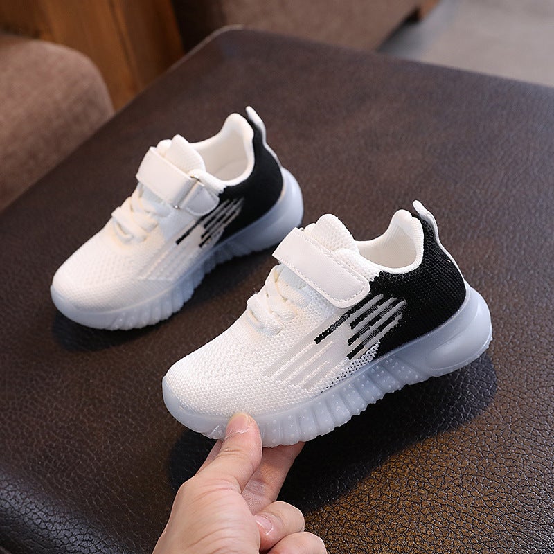 Mesh Sneakers Lightweight Flexible Sole Walking Shoes For Kids Indoor And Outdoor Activities - Image 1
