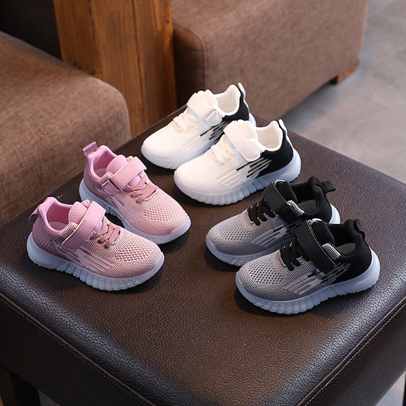 Mesh Sneakers Lightweight Flexible Sole Walking Shoes For Kids Indoor And Outdoor Activities - Image 3