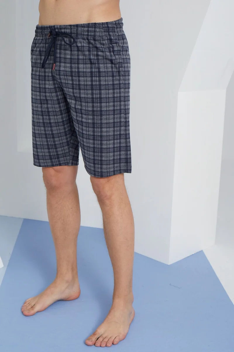 KLY Plaid Thin Single Bottom Comfortable Combed Cotton Shorts 100% Cotton