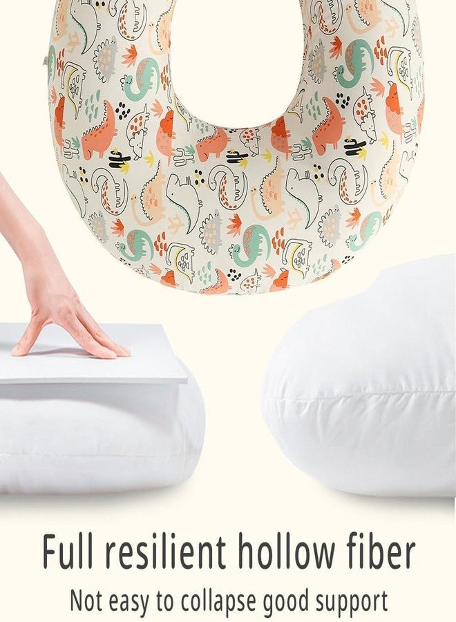 Proliva وسادة رضاعة للأطفال حديثي الولادة مع غطاء قابل للفصل، وسادة رضاعة طبيعية للأمهات، مجموعة دعم لوسادة رضاعة الطفل وسرير الأم - Image 4
