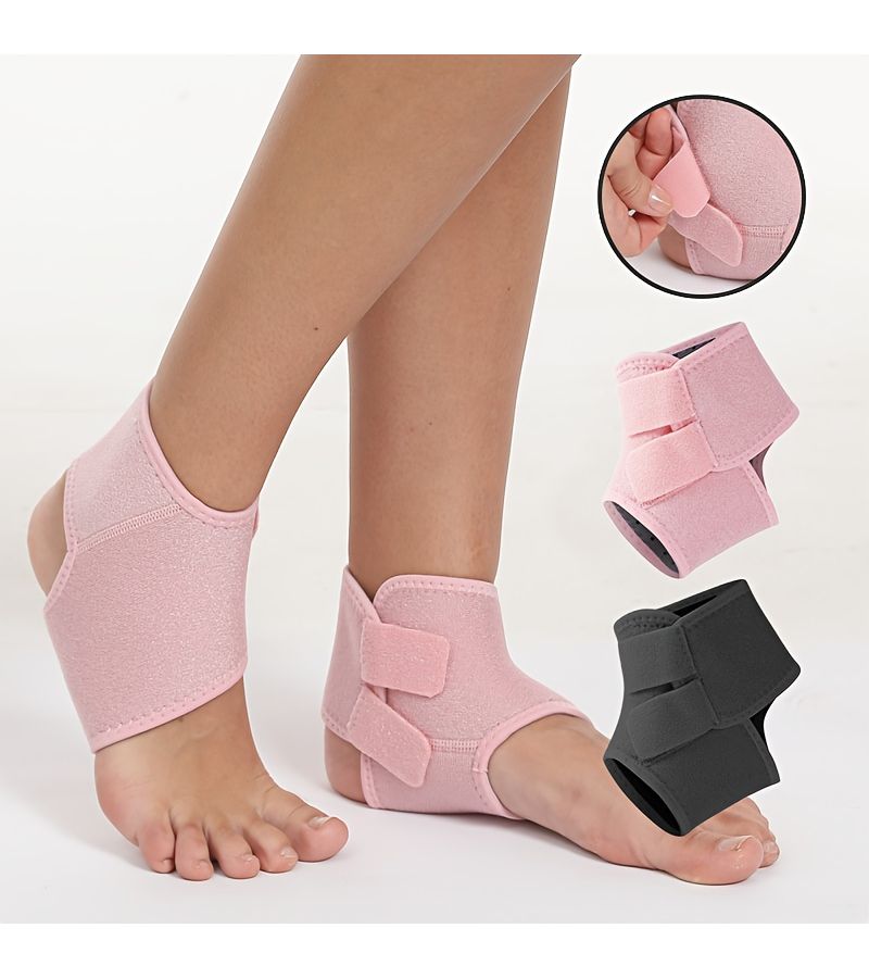 Set Of 2 Adjustable Ankle Supports For Compression Breathability And Sweat Wicking With Dual Fasteners For Stability Ideal For Running Hiking And Fitness Black - Image 2