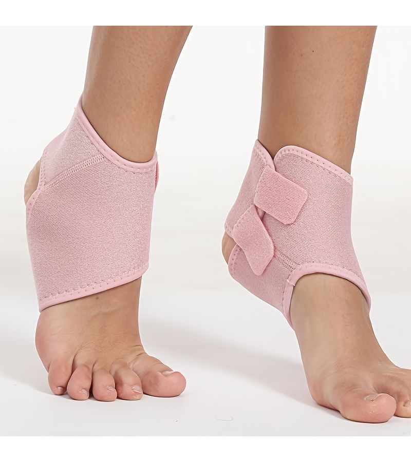 Set Of 2 Adjustable Ankle Supports For Compression Breathability And Sweat Wicking With Dual Fasteners For Stability Ideal For Running Hiking And Fitness Black - Image 5