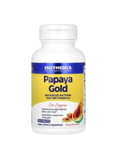 ENZYMEDICA Enzymedica, Papaya Gold, Papaya Mint, 120 Tablets  - Image 3