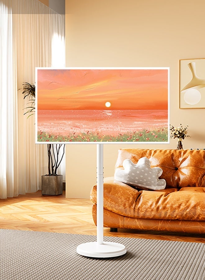 WALALLA Mobile TV Stand with Wheels - Suitable 10-42 Inch LED TV Monitor Portable TV Floor Stand, LCD TV Frame Floor Stand, Swivel TV Stand Mount TV Bracket With Cable Management - Image 1