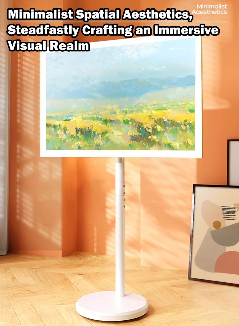 WALALLA Mobile TV Stand with Wheels - Suitable 10-42 Inch LED TV Monitor Portable TV Floor Stand, LCD TV Frame Floor Stand, Swivel TV Stand Mount TV Bracket With Cable Management - Image 2