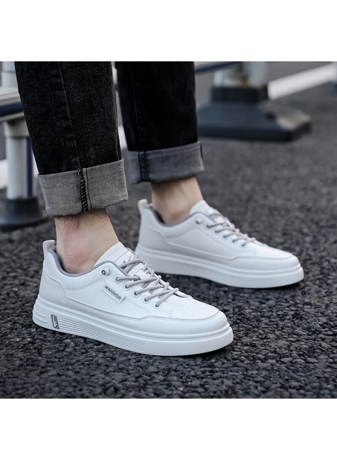 Warrior أحذية رياضية بيضاء للرجال منخفضة القمة تنفسية خارجية 901730 أبيض رمادي مقاس 39 - Image 4