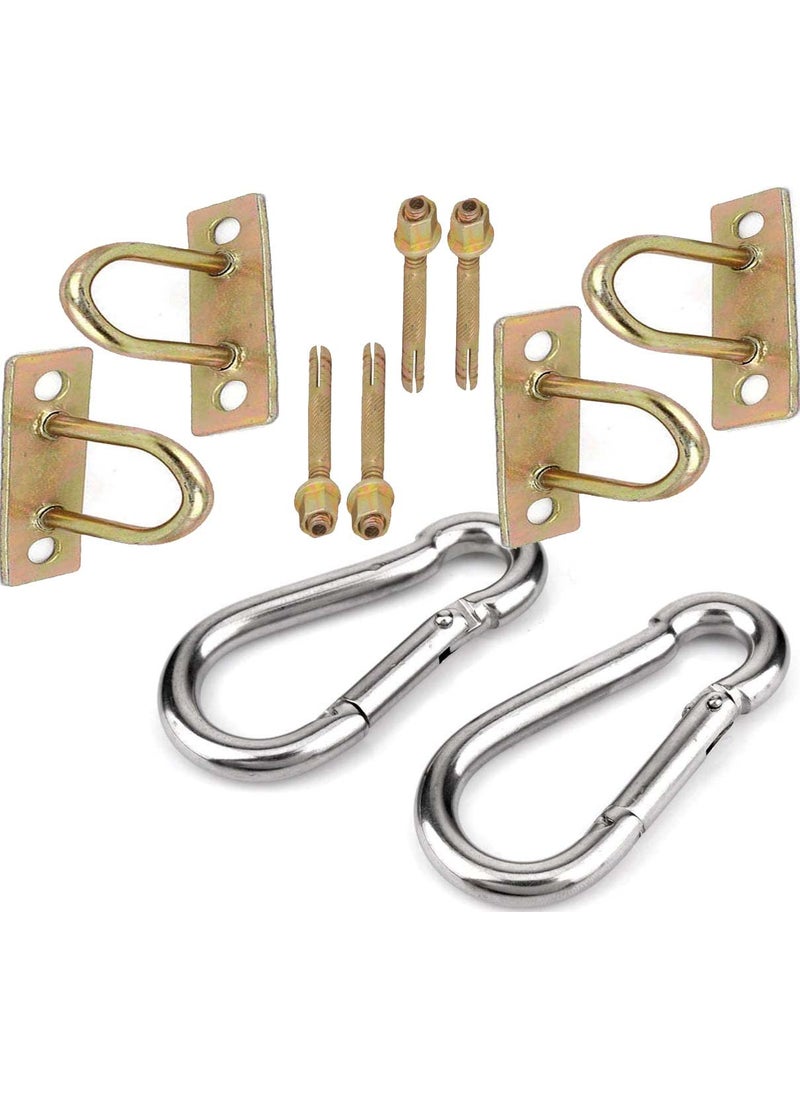 DIY Crafts DIY Crafts 22x Sun Shade Sail Canopy Accessories 304 Stainless Steel Hardware Kit Turnbuckle Pad Eye Carabiner Clip Hook Screws Silver 44X 2x Kit 22x2  - Image 4