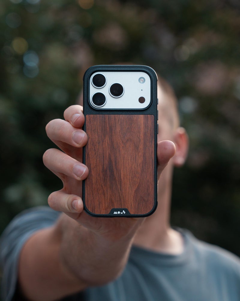 Mous for iPhone 17 Pro Case, Compatible with MagSafe - Limitless - Protective Walnut Cover for iPhone 17 Pro - Shockproof, Full Camera Protection, Anti-Scratch Back, Brown - Image 4