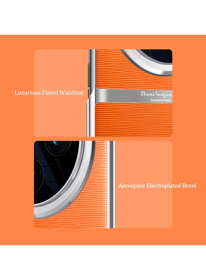 general Case for Vivo X100 Pro Cover, Premium Luxury Case with Acrylic Lens Protection PC+PU Ultra-Thin Anti-Fingerprint Shockproof for Vivo X100 Pro Case - Image 2