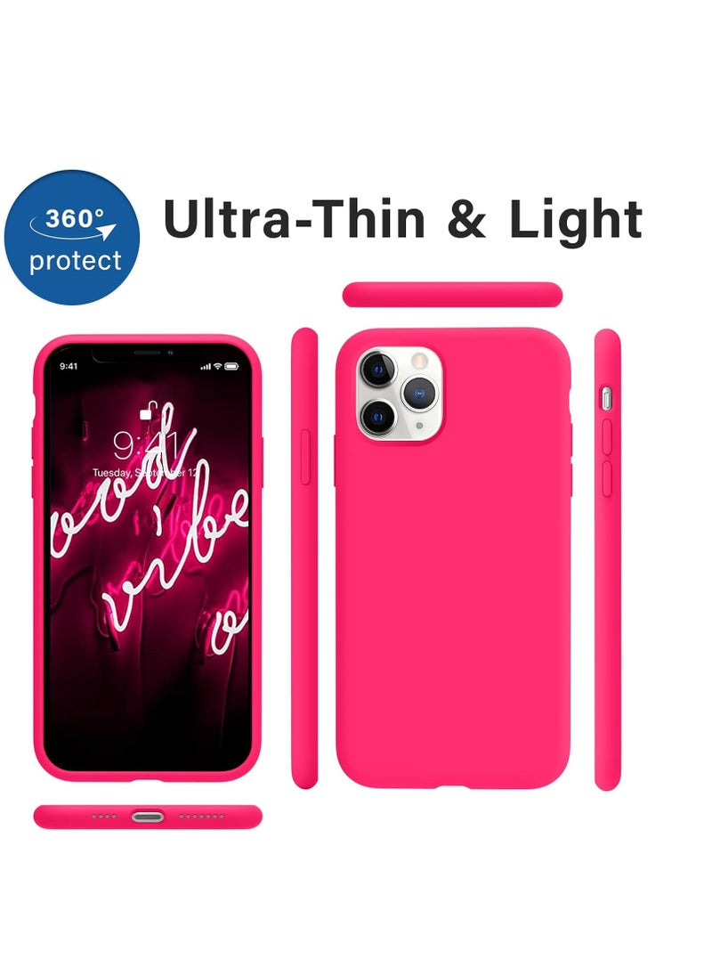 Generic - Silicone Case Compatible with iPhone 11 Pro Case 5.8 Inch, Soft Ultra Slim Protective Shockproof Liquid Silicone Phone Case with Anti-Scratch Microfiber Lining - Image 1