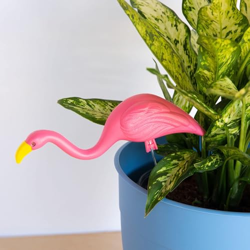 Bloem Mini Flamingo Yard Stakes: 2 Pieces, Head Up and Head Down Poses, Google Eyes, Galvinized Steel Legs, Durable Weatherproof Resin, for Indoor or Outdoor Use, Yard Decoration - Image 5